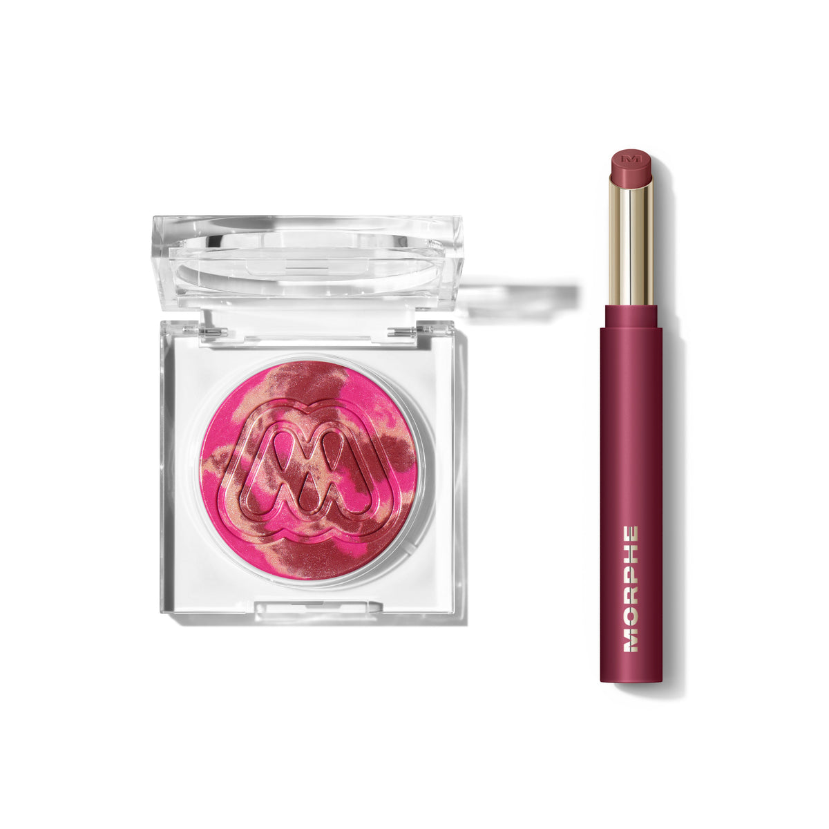 Plum Cloudlight Soft Glow Diffused Blush & Lip Filter Hydroplump Soft Matte Lipstick Bundle